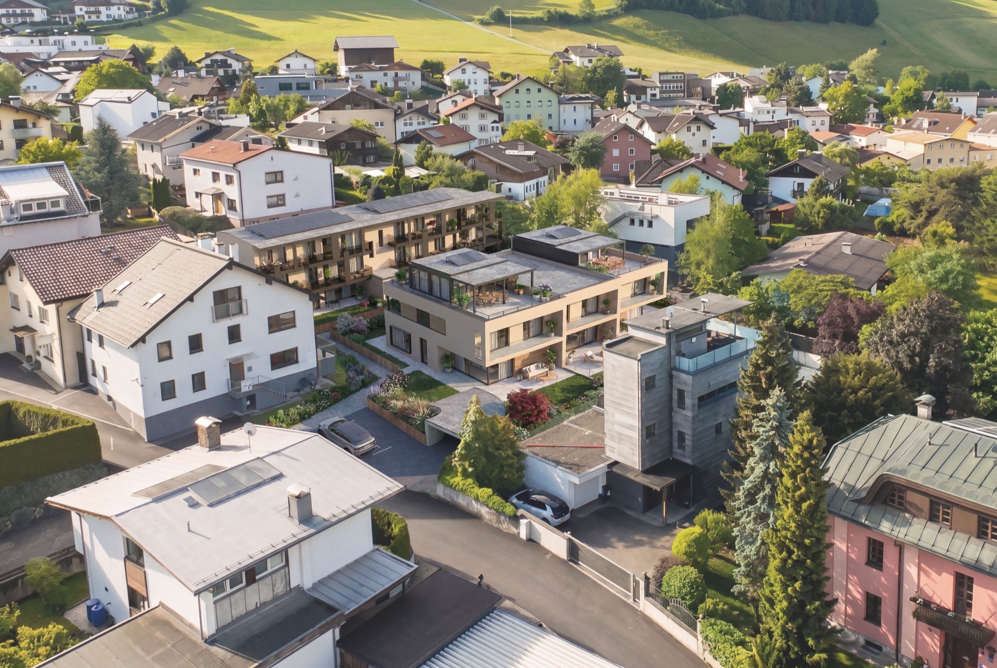 Neubauprojekt Winterstellergasse - Stadthäuser im Zentrum von Schwaz - Hauptbild